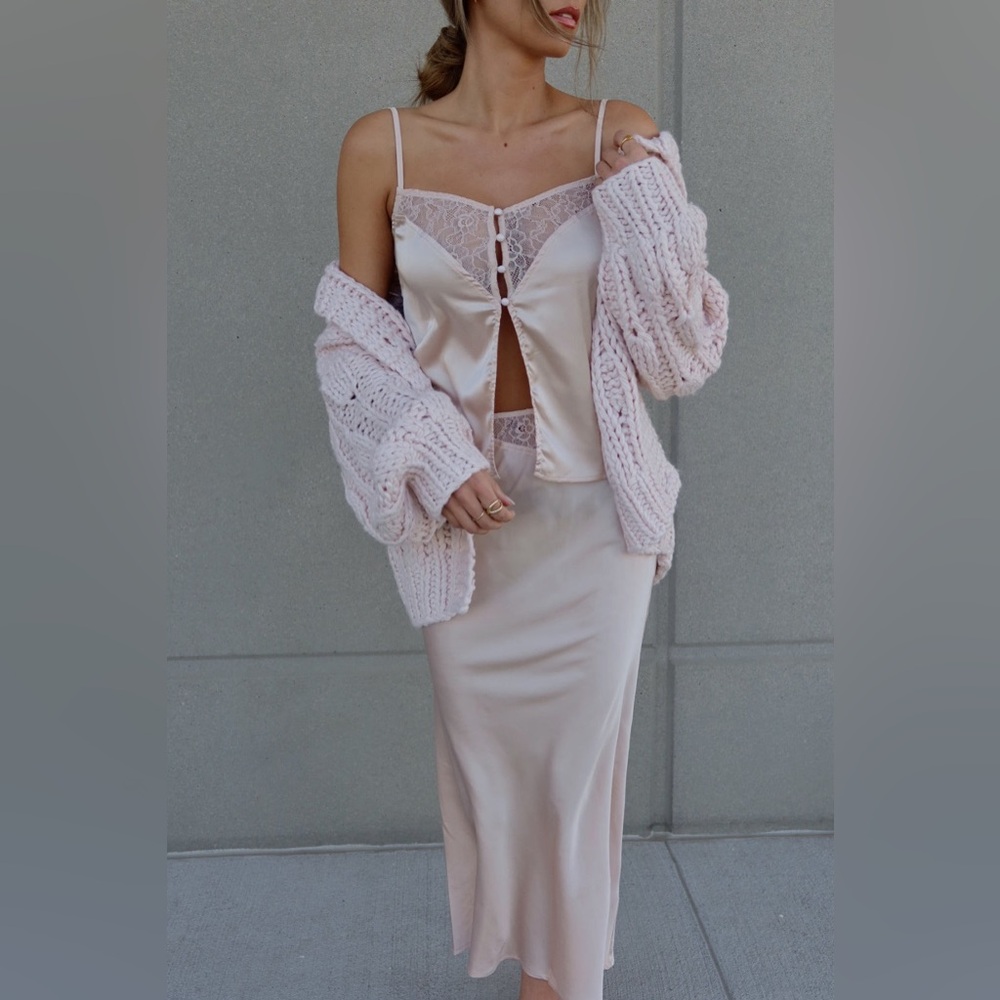 NWT Bridal Lingerie Set Satin & Lace